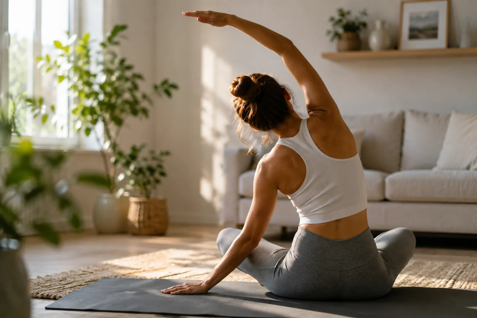 A calm everyday wellness moment