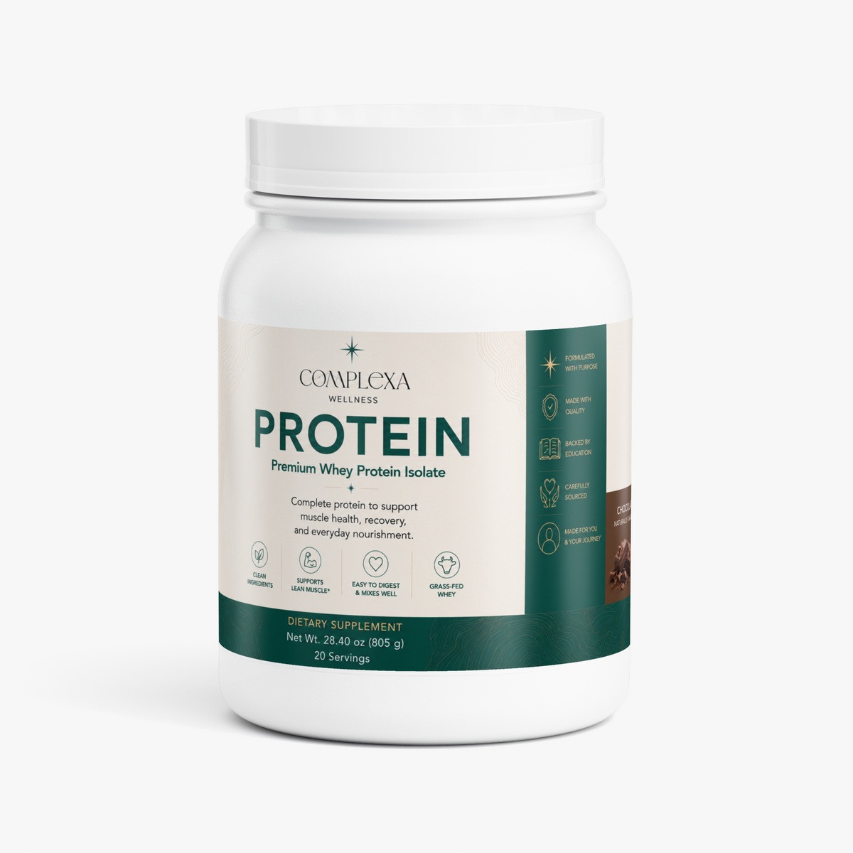 Protein: Premium Whey Protein Isolate (Chocolate)