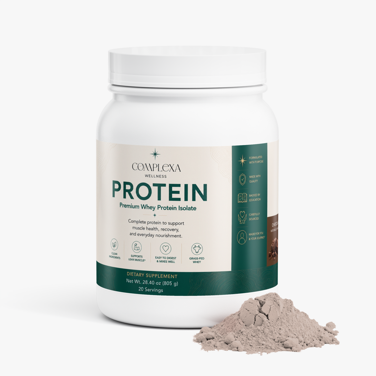 Protein: Premium Whey Protein Isolate (Chocolate)