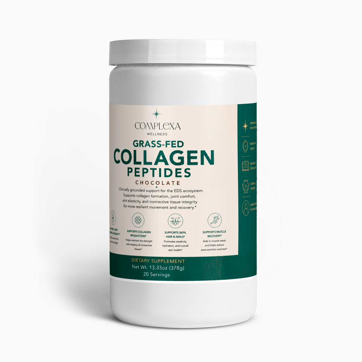 Grass-Fed Collagen Peptides Powder (Chocolate)
