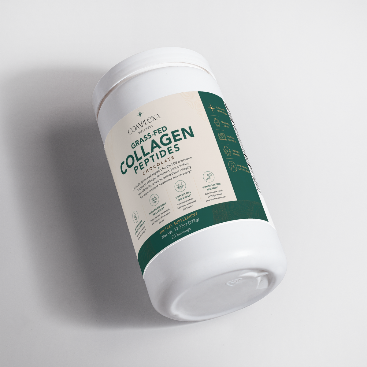 Grass-Fed Collagen Peptides Powder (Chocolate)