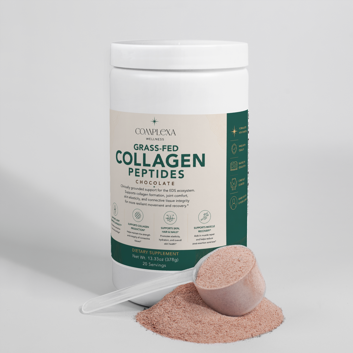 Grass-Fed Collagen Peptides Powder (Chocolate)