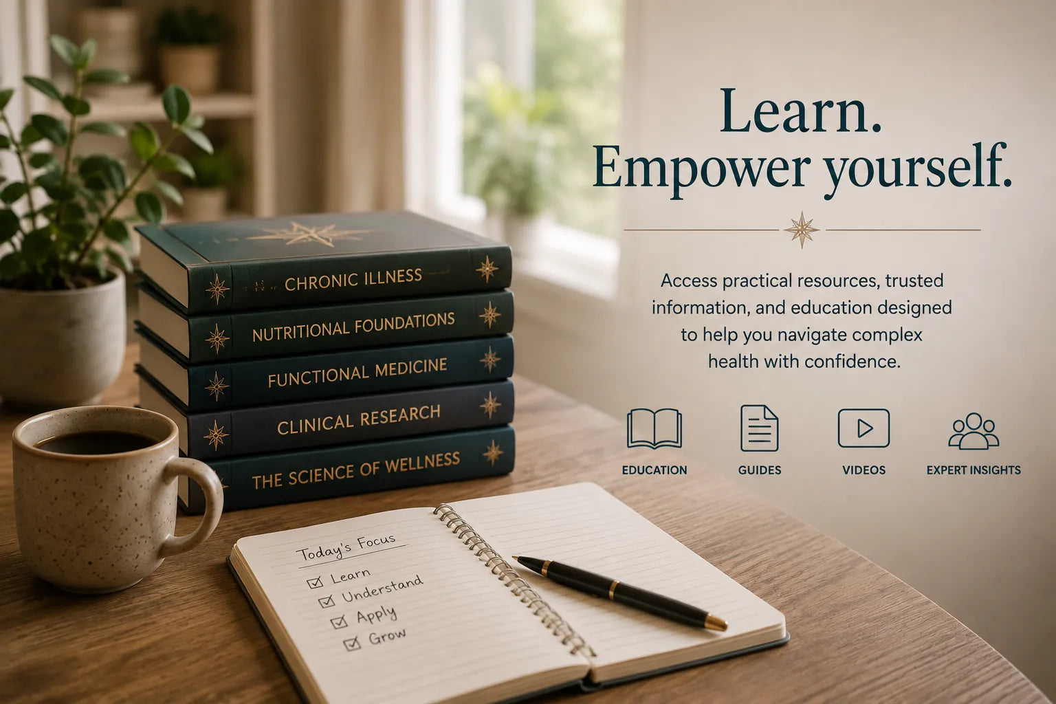 Educational resources for navigating complex health information