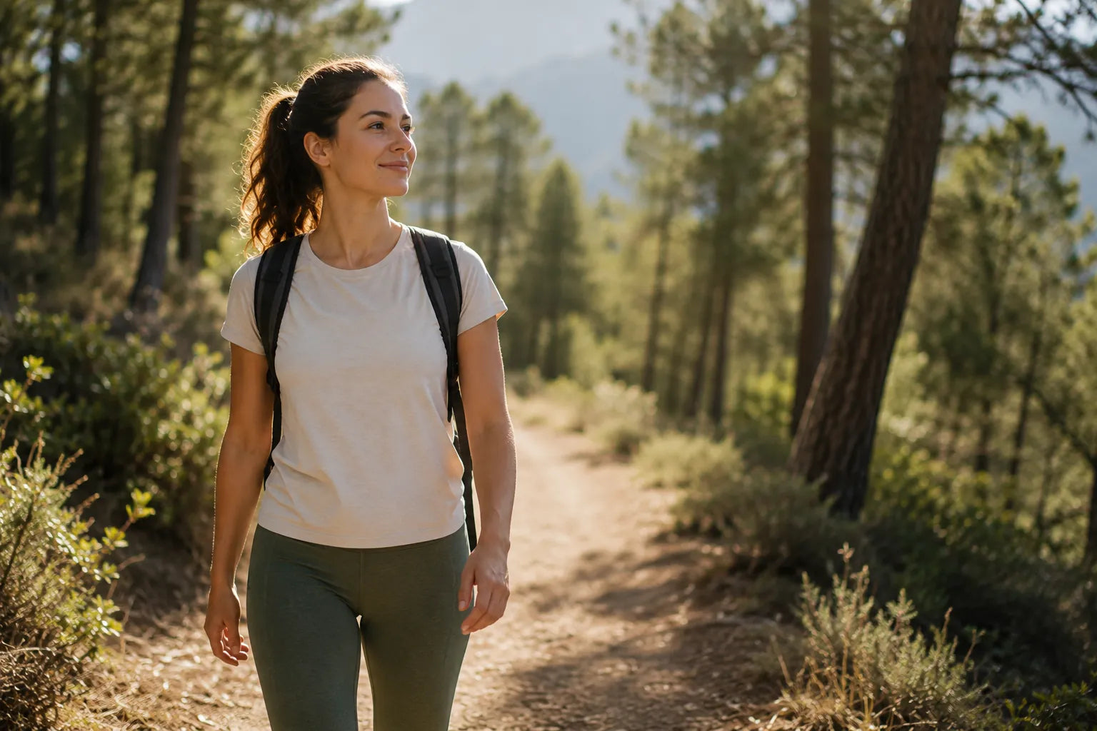 Walking outdoors